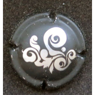 Capsule Muselet de champagne générique n° 881c Argent et noir