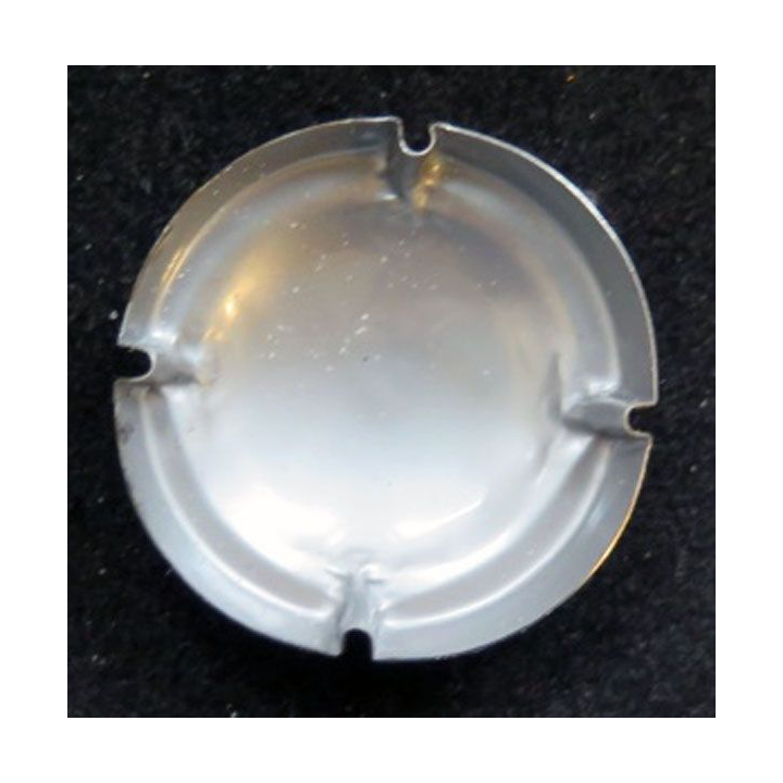 Capsule Muselet de champagne générique n° 1042 argent contour noir