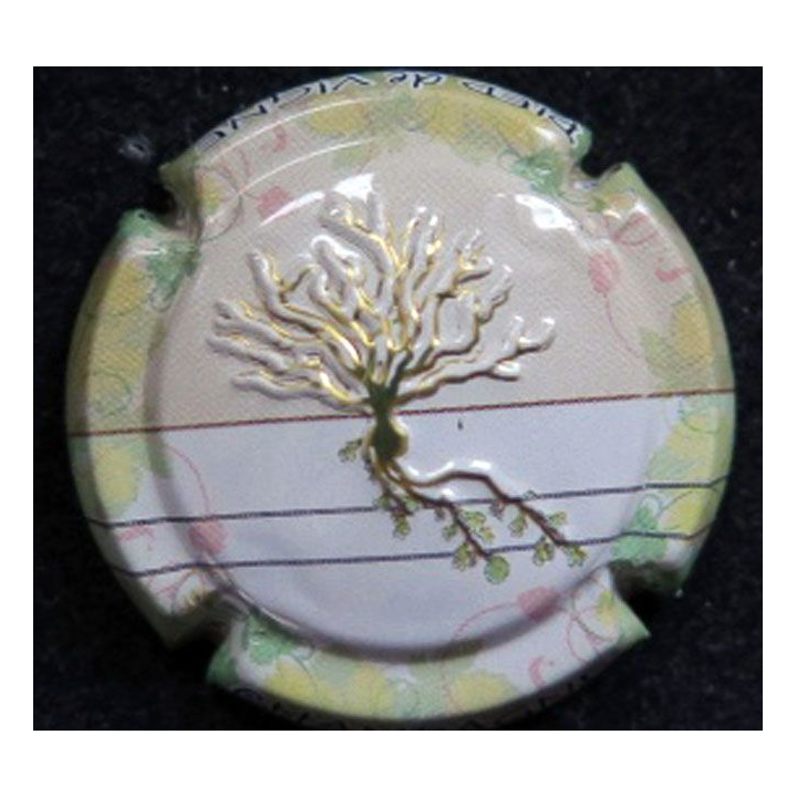 Capsule Muselet de bouteille de champagne pied de vigne