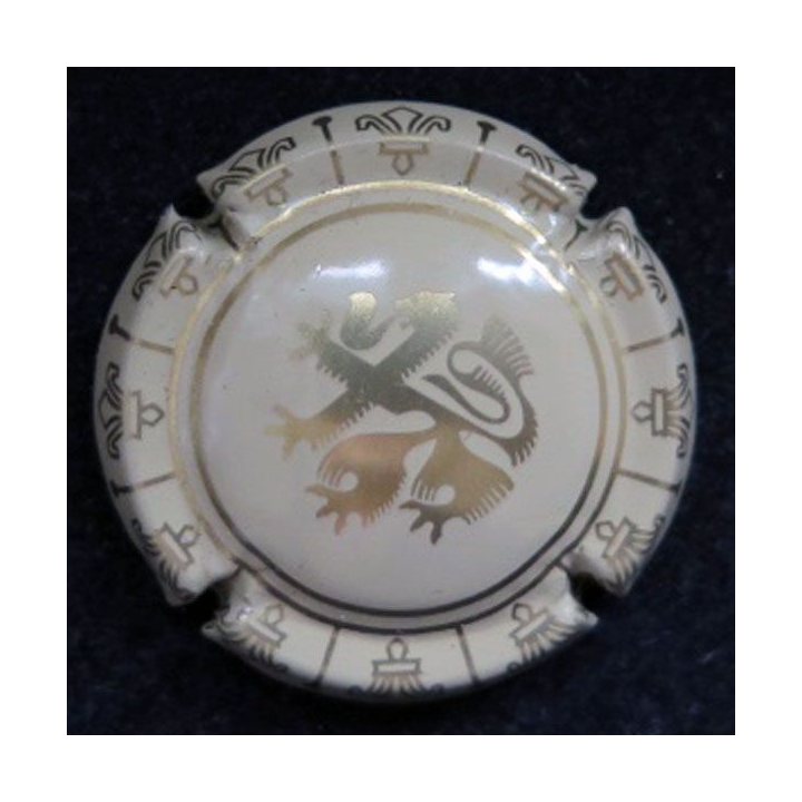 Capsule Muselet de bouteille Union Champagne de Saint Gall n° 5 crème