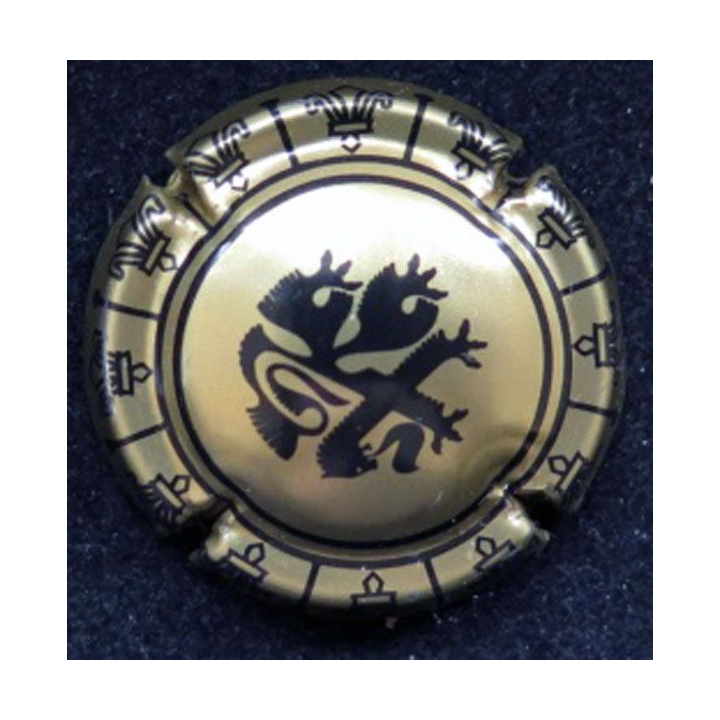 Capsule Muselet Union Champagne de Saint Gall n° 10 Or dessin épais