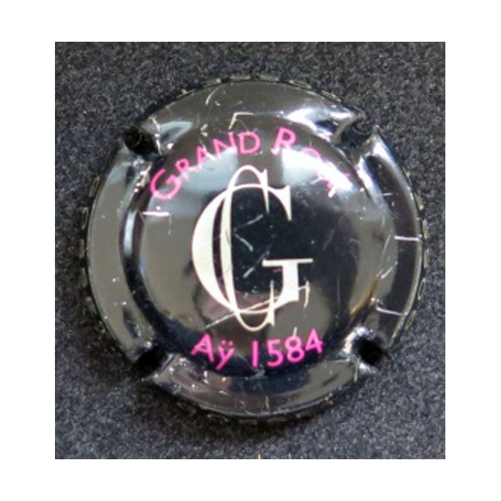 Capsule Muselet de champagne Gosset n° 39 Grand Rosé rayé