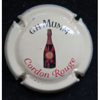 Capsule Muselet de champagne G. H MUMM et Cie n° 151 fond crème
