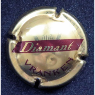 Capsule Muselet de champagne Vranken n° 19a Or diamant rayé