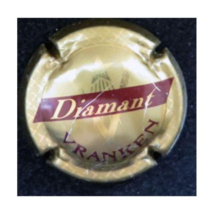 Capsule Muselet de champagne Vranken n° 19a Or diamant rayé