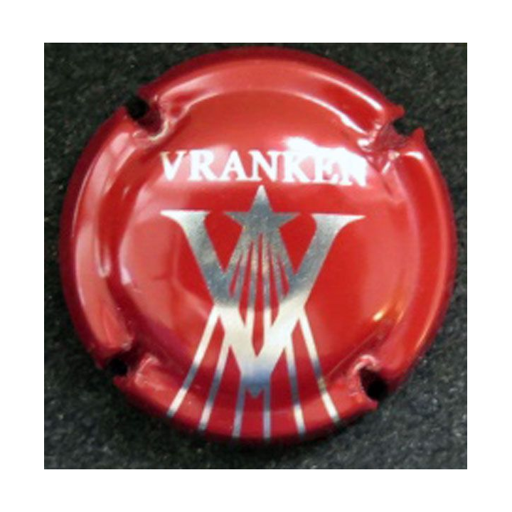 Capsule Muselet de champagne Vranken n° 39 Rouge et métal