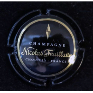Capsule Muselet champagne Nicolas FEUILLATTE n° 45 ctr noir centre noir