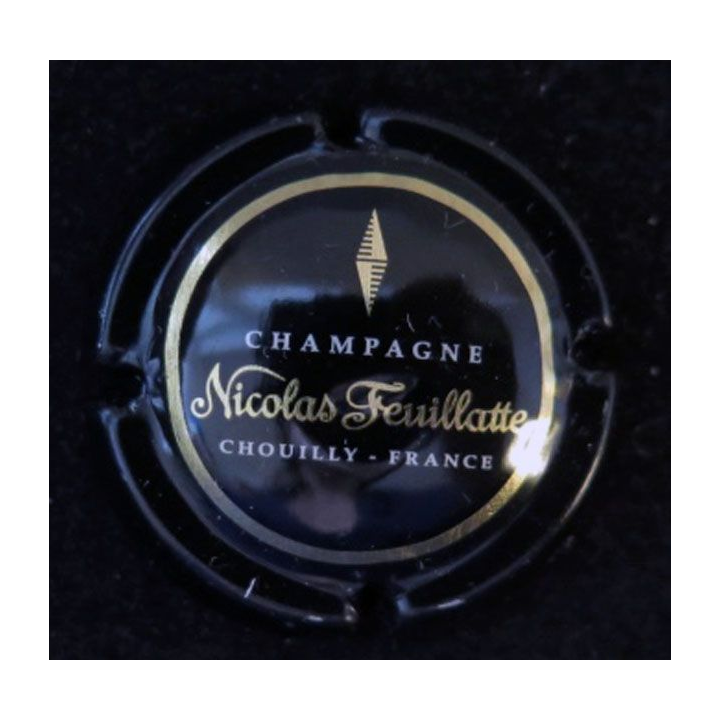 Capsule Muselet champagne Nicolas FEUILLATTE n° 45 ctr noir centre noir