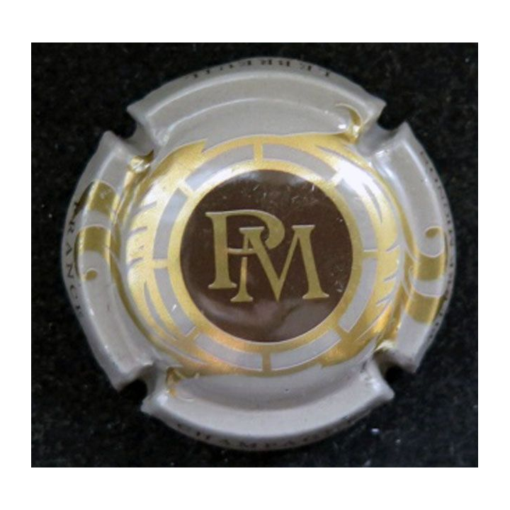 Capsule Muselet de champagne Pierre Mignon n° 136 contour grège