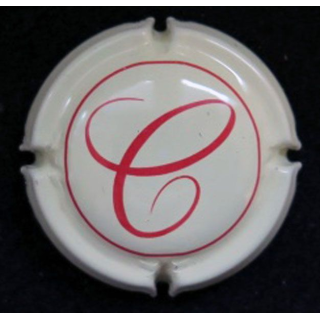 Muselet champagne G.H Martel cuvée romance n° 25a jaune crème rouge