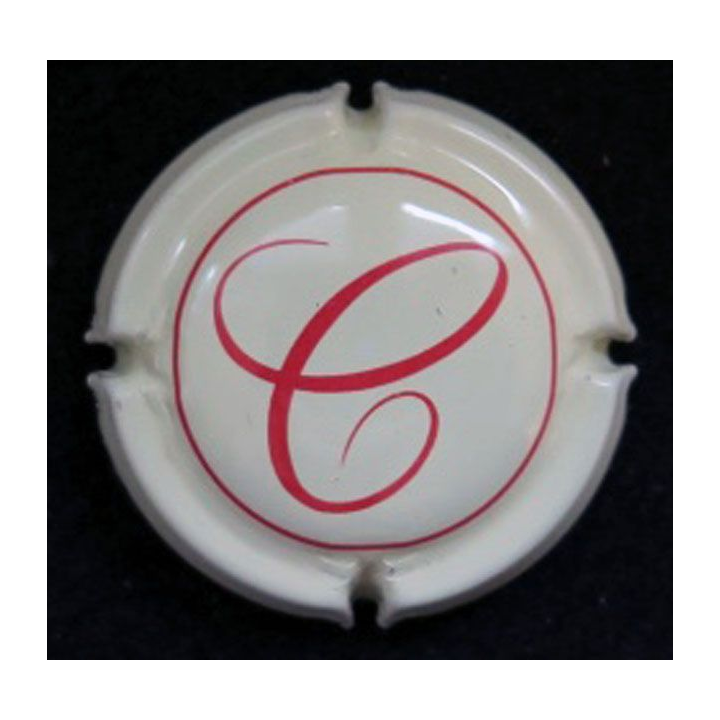 Muselet champagne G.H Martel cuvée romance n° 25a jaune crème rouge