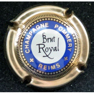Capsule Muselet de champagne Pommery n° 87 brut royal bleu et or vif