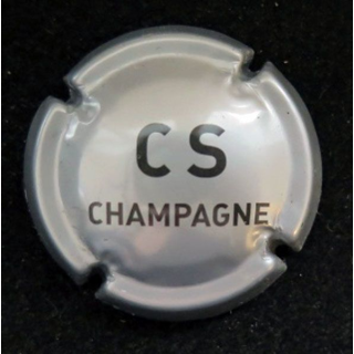 Capsule Muselet de champagne Comte de Senneval n°2 argent et noir