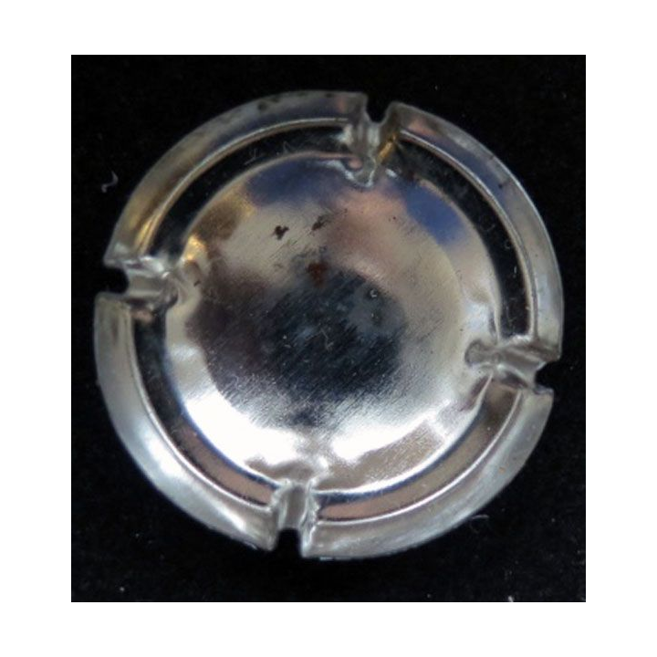 Capsule Muselet de champagne Comte de Senneval n°2 argent et noir