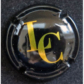 Capsule Muselet de champagne louis Constant n° 1a noir et Or jaune