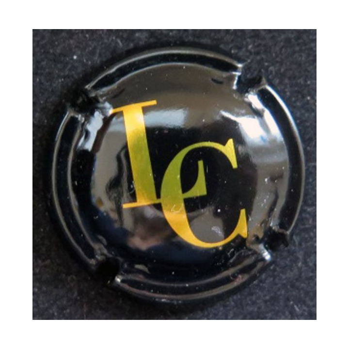 Capsule Muselet de champagne louis Constant n° 1a noir et Or jaune