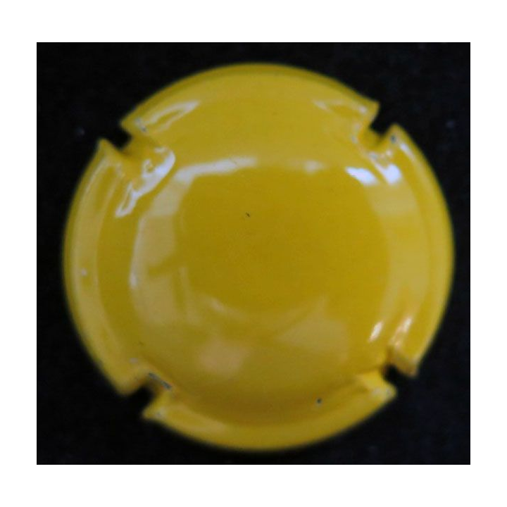 Capsule Muselet de bouteille de cidre ou de crémant tout jaune