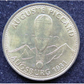 Pièce Shell Auguste Piccard Augsburg 1931