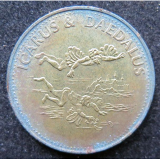 Pièce Shell Icarus et Daedalus pièce noircie