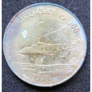 Pièce Shell Sikorsky VS 300 noircie