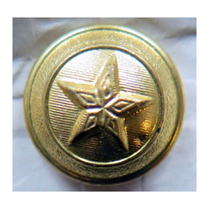 bouton d'uniforme militaire avec 2 poinçons au dos