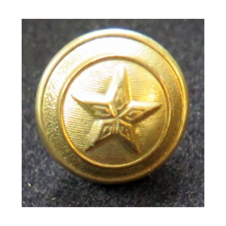 bouton d'uniforme militaire avec 2 poinçons au dos
