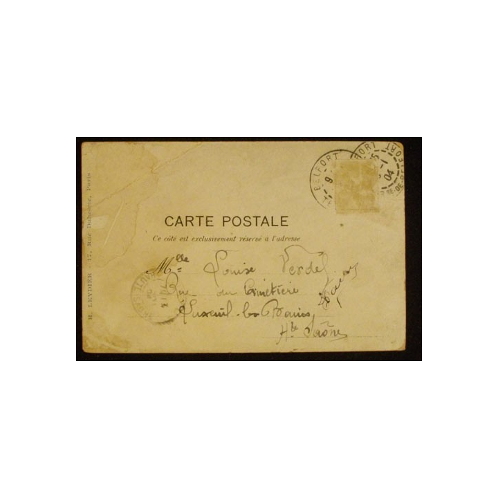 CARTE POSTALE HUMOUR MILITAIRE SIGNÉE GUILLAUME 1904