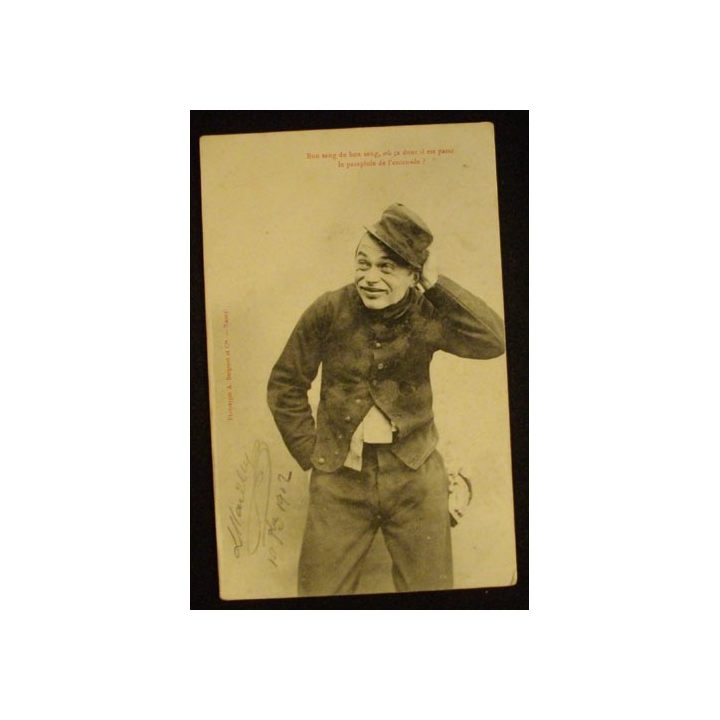 CARTE POSTALE HUMOUR MILITAIRE 1902