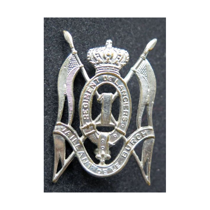 insigne de béret du 1° régiment de lanciers belge Vaillant de le Burgh