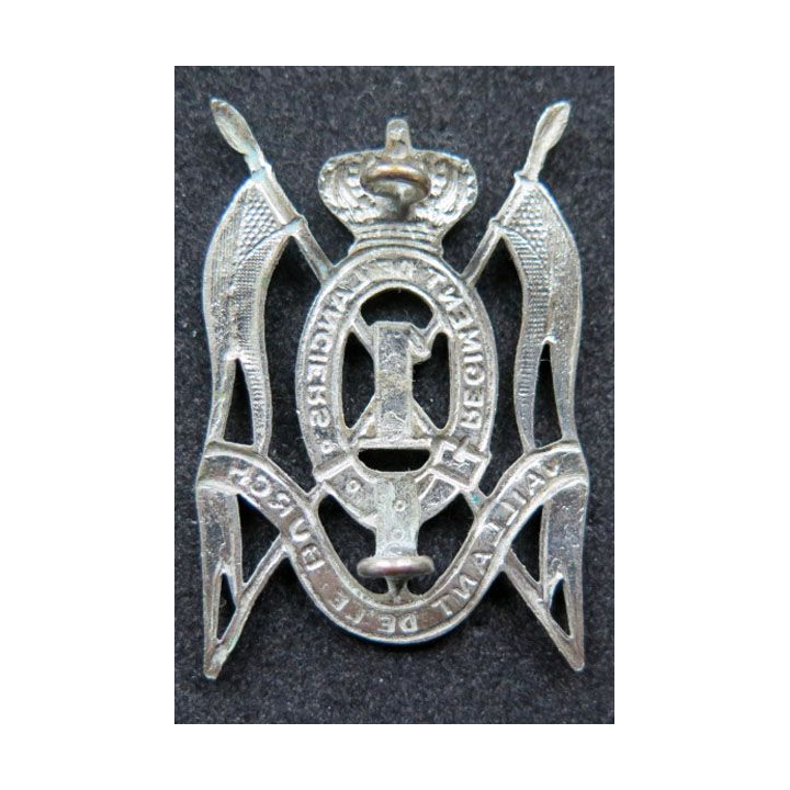 insigne de béret du 1° régiment de lanciers belge Vaillant de le Burgh