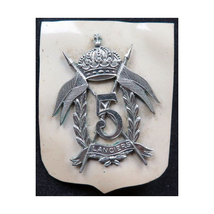 insigne de béret du 5° régiment de lanciers belge