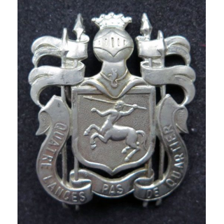 insigne du 4° régiment de lanciers belge Quatre lances pas de quartier