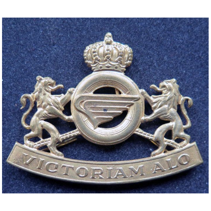 béret de quartier maître et transport QMT de l'armée belge bronze doré