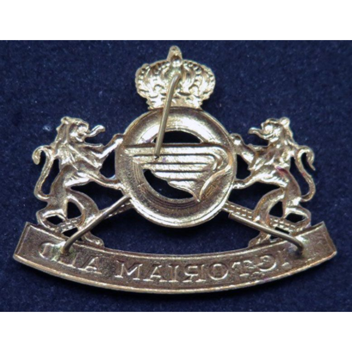 béret de quartier maître et transport QMT de l'armée belge bronze doré