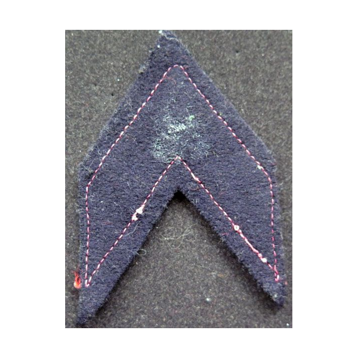 Galon de caporal PDL sur tissu bleu noir