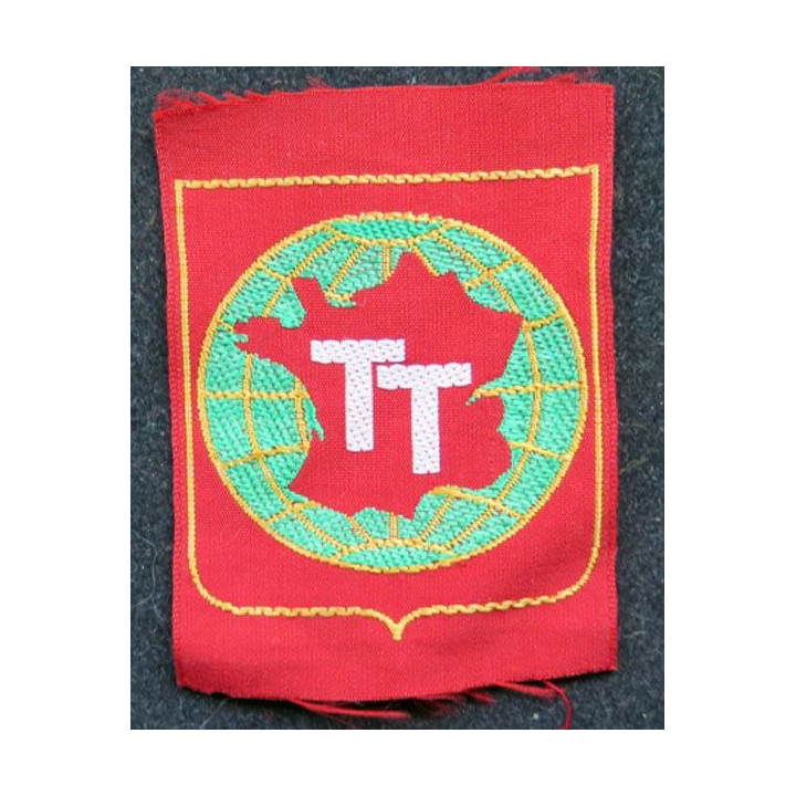TT : insigne tissu du mouvement Tourisme et Travail