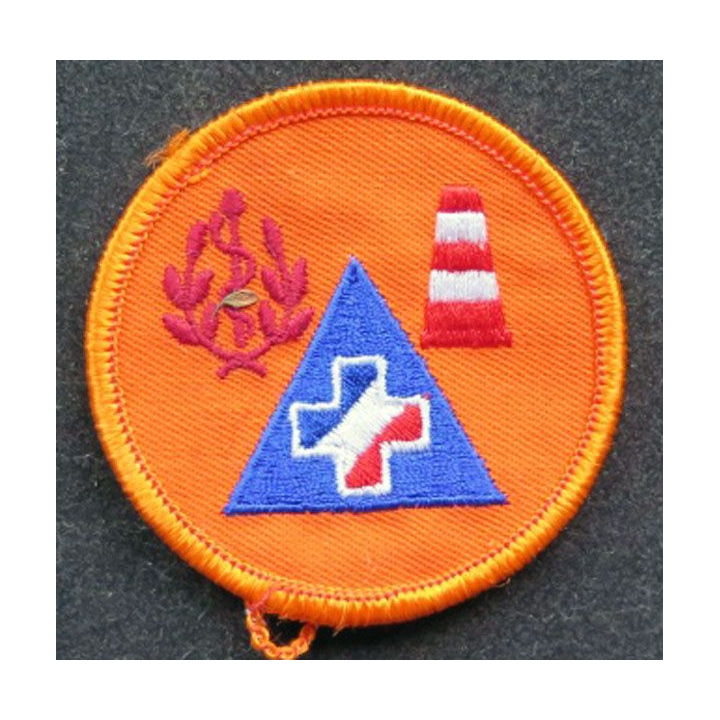 insigne tissu de la sécurité civile