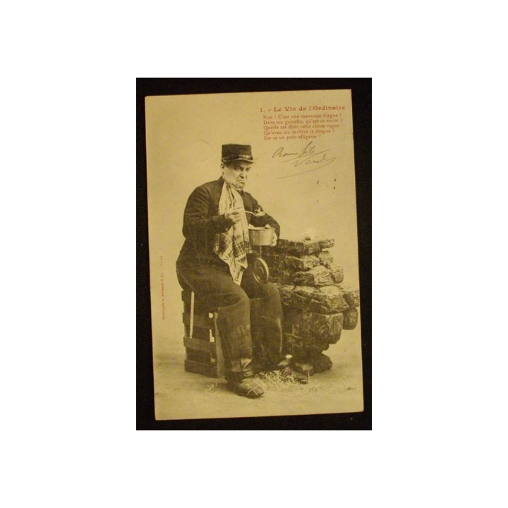 CARTE POSTALE HUMOUR MILITAIRE 1903
