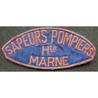 insigne tissu de manche des sapeurs pompiers de Haute Marne