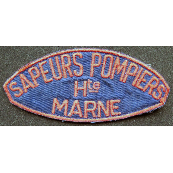 insigne tissu de manche des sapeurs pompiers de Haute Marne
