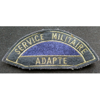 insigne tissu de manche du service militaire adapté