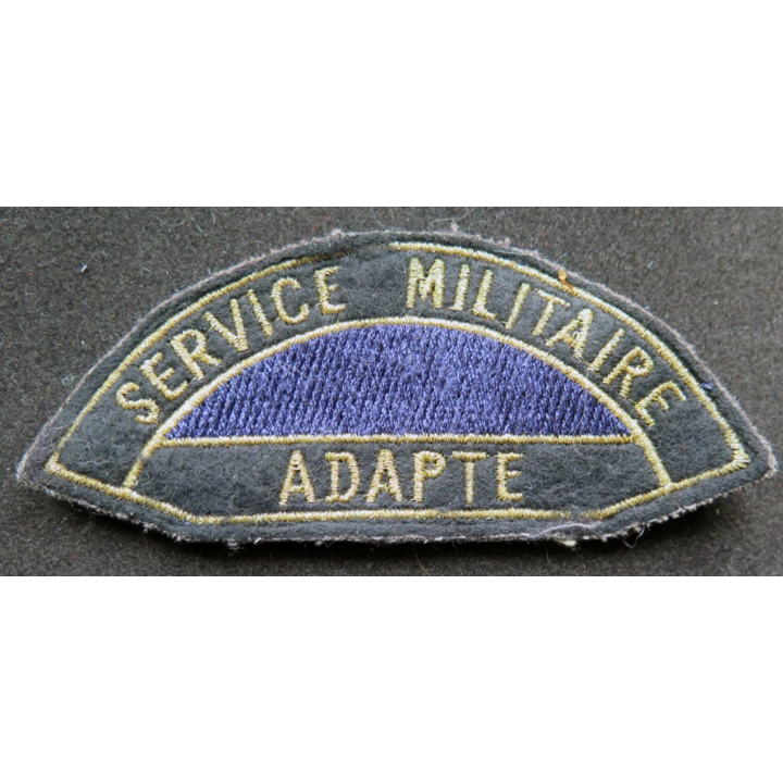 insigne tissu de manche du service militaire adapté
