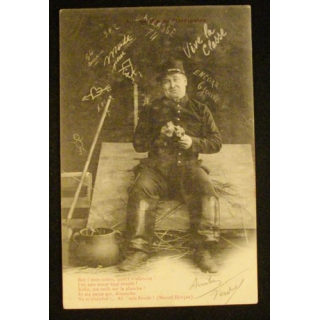 CARTE POSTALE HUMOUR MILITAIRE 1903
