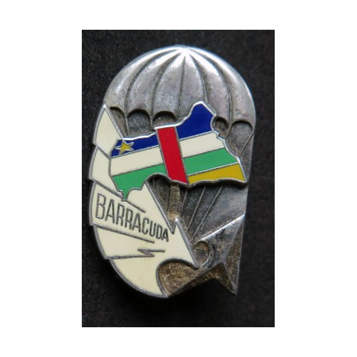 insigne métallique opération BARRACUDA Centrafrique 1979 Delsart Sens