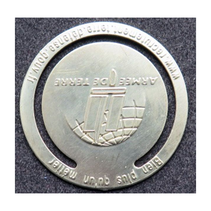 marque page de l'armée de terre 