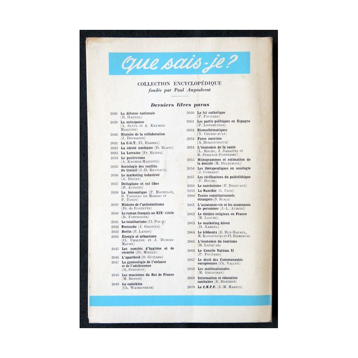La catéchèse écrit par Charles Wackenheim aux éditions Presses Universitaires de France - F010