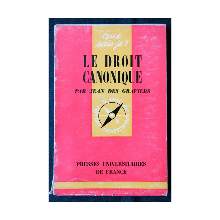 Le droit canonique écrit par Jean des Graviers aux éditions Presses Universitaires de France - F010