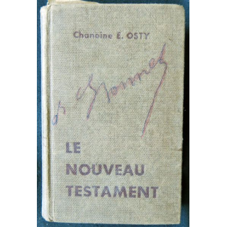 Le nouveau testament traduction nouvelle par le Chanoine E. Osty aux éditions Siloe - F010