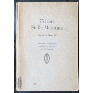 75 Jahre Stella Matutina (1931) écrit par Druck von L. Sausgruber aux éditions Feldkirch - F010