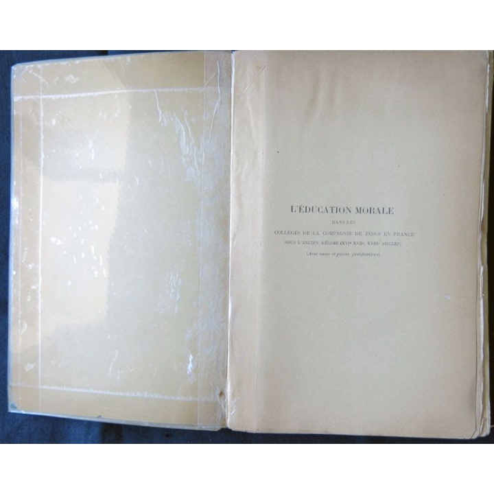 L'Education morale dans les collèges ed. 1913 écrit par André Shimberg aux éditions Honoré Champion Libraire - F010